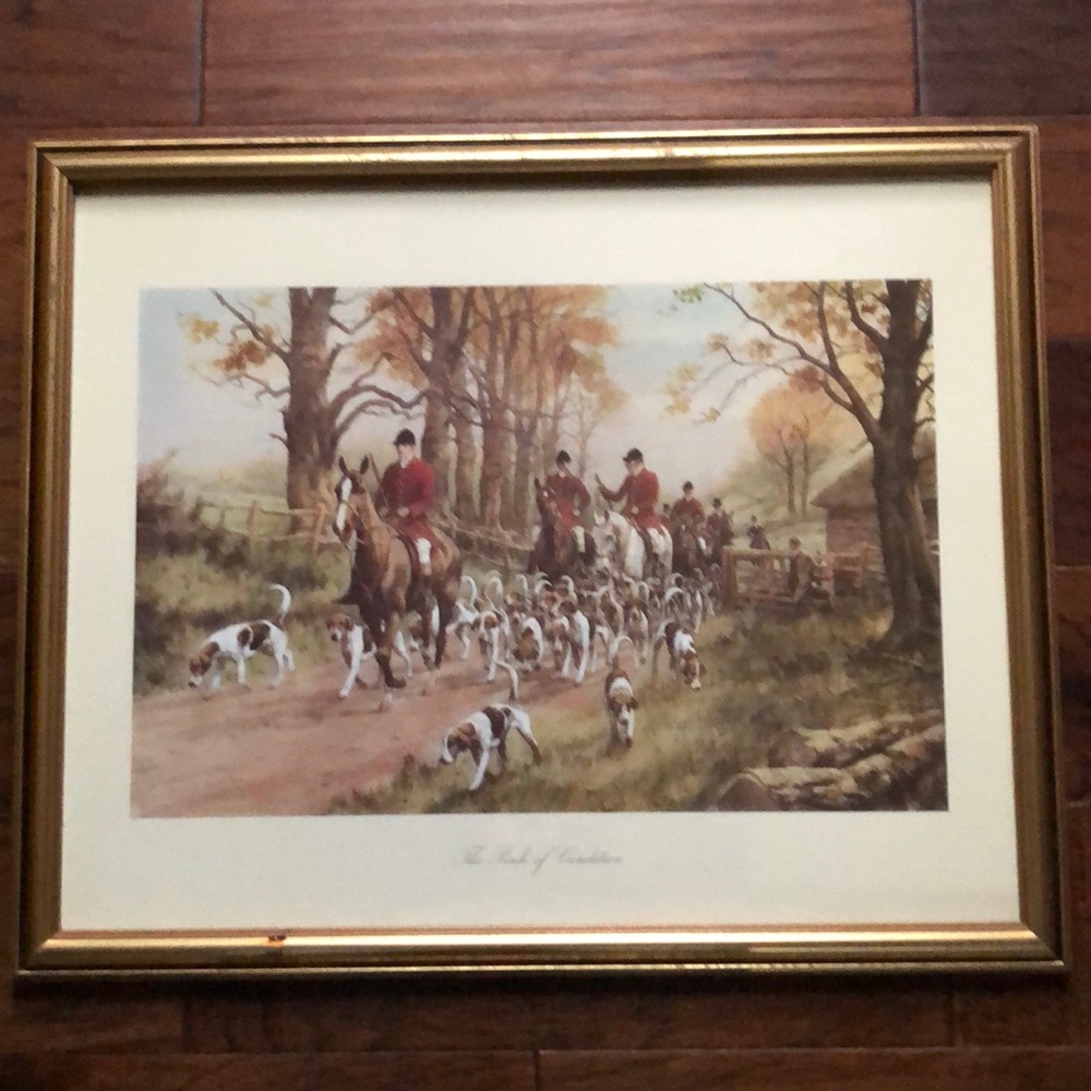 Vintage George Wright Framed 1987 Litho in the USA